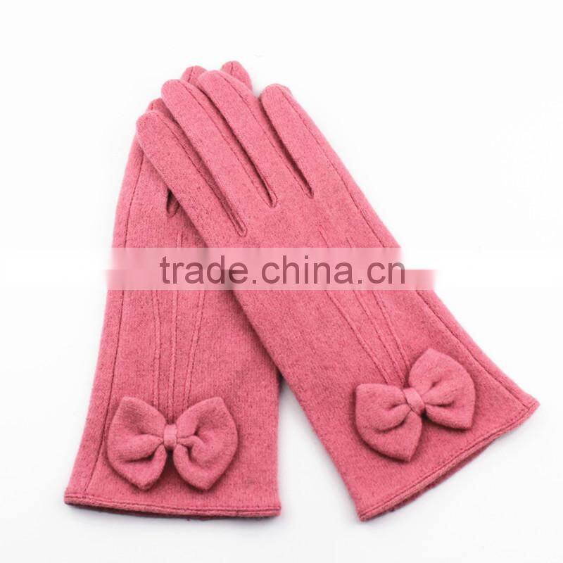 Decorative Butterfly Detailing Ladies Simplex Wool Glove