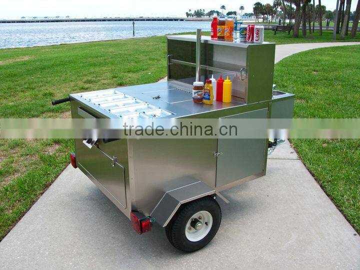 Most popular used mobile hot dog kiosk cart best China hot dog vending trailer