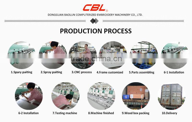 High Speed Flat+Cording+Sequins embroidery machine