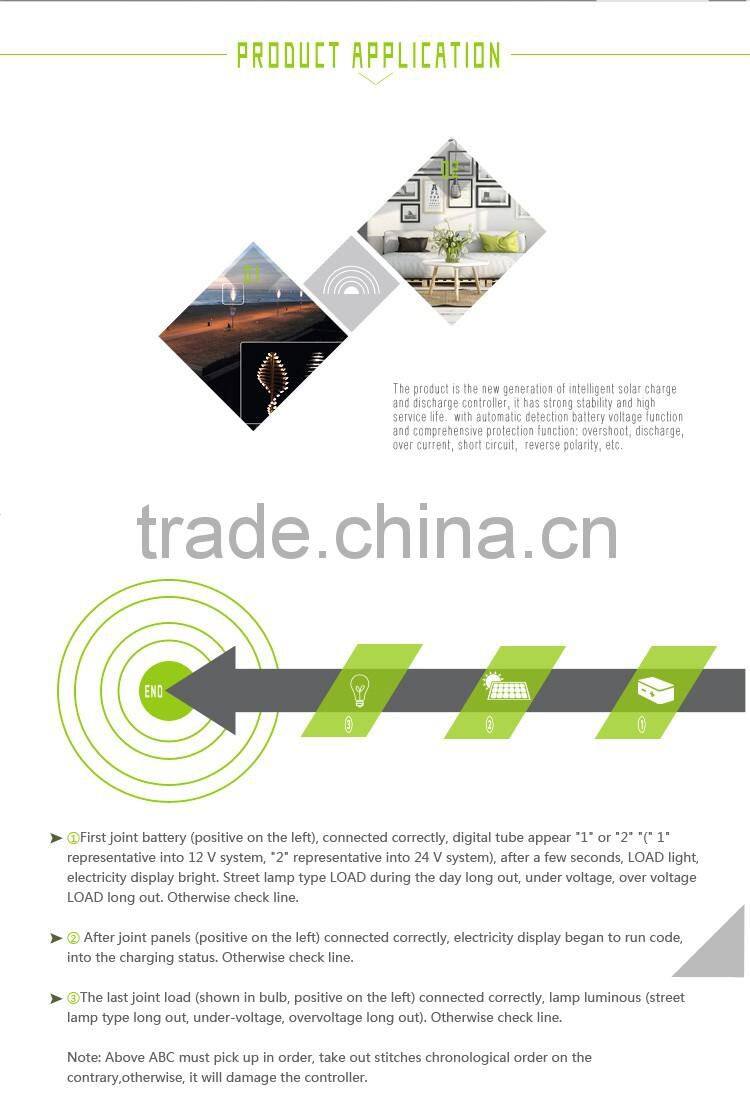 PWM Solar charge controller LED 12/24V 20A JN-T Series