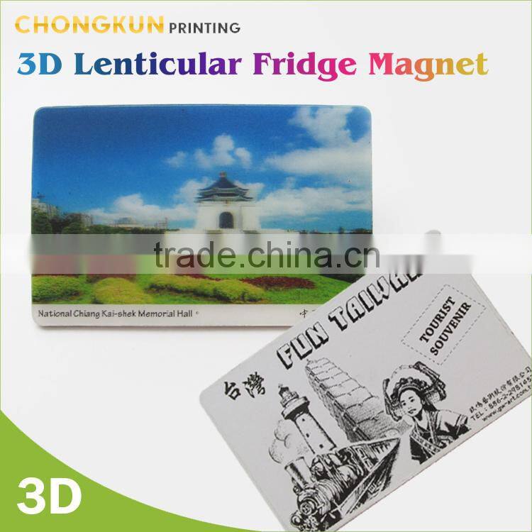 3D lenticular fridge magnet, tourist fridge magnet, souvenir fridge magnet