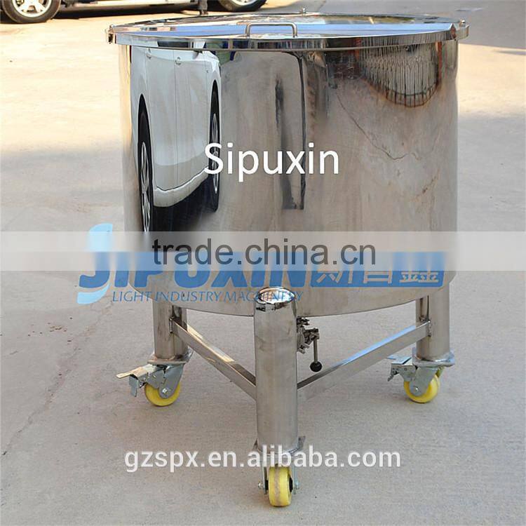 Equipment producing open cover liquid products stainless steel tank sale
