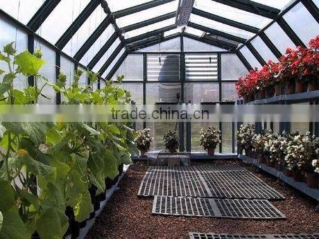 2016 hot-sale Aluminium garden greenhouse/pc board green house-GH2026