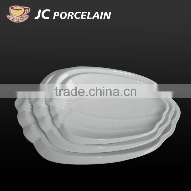 2016 fashion wholesale ceramic plain with plate