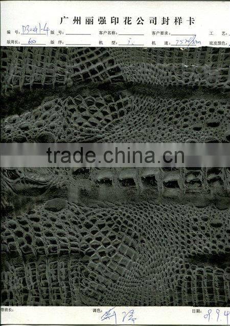 china 2013 crocodile pattern heat transfer film for textile