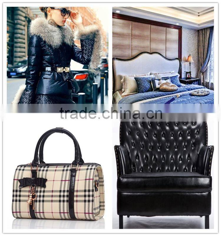 Knit fabric / pu coated fabric / pu leather fabric