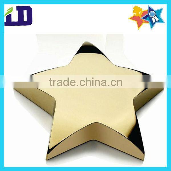 star shape metal paper weight