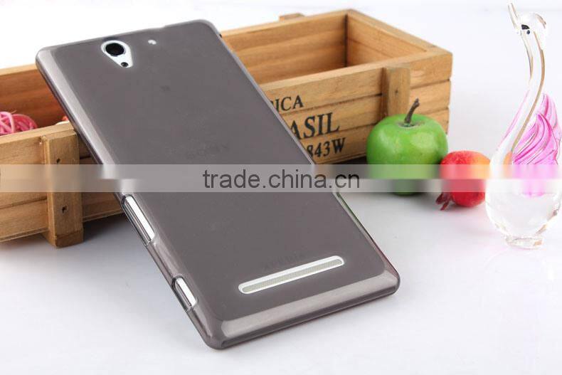 Keno Outer Glossy Inner Matte TPU Gel Cover Case for Sony Xperia C3