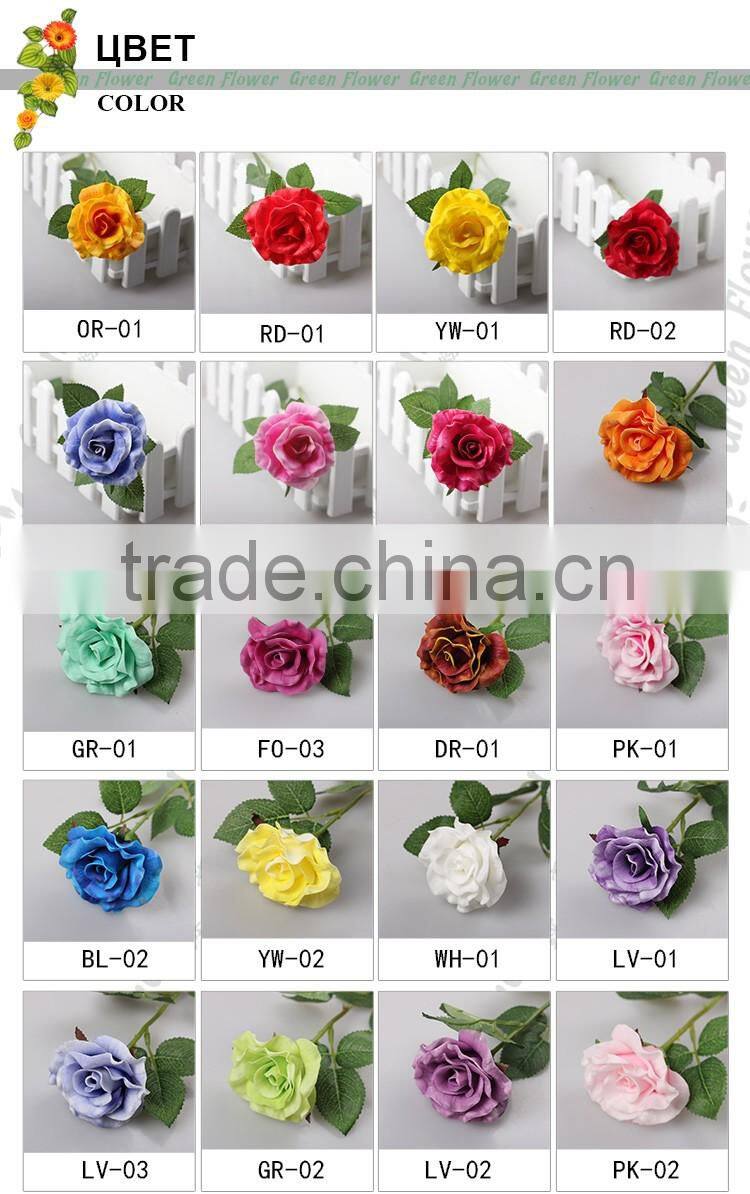 2016 Wholesale MulticolorLuxury Latex PU Artificial Flowers Honey Rose Real Touch Bouquet Wedding Bridal Decor Display Flower