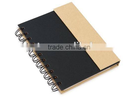 4 sets of flags and sticker paper colored with pen of recycled paper notebook