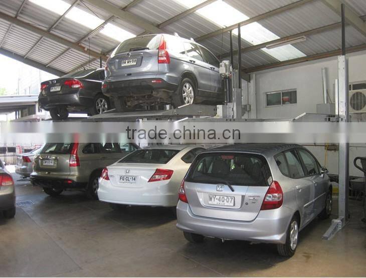 4 post multi-level magic car storage car parking lift system