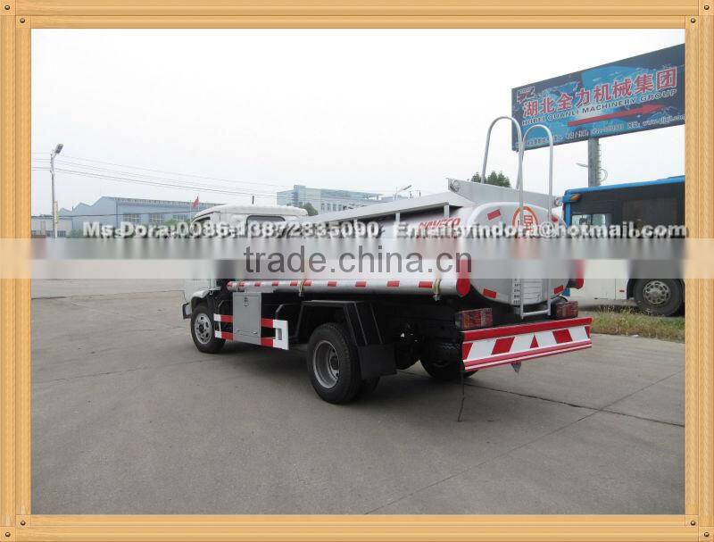 Yuejin fuel truck with dispenser ,refueling tank truck