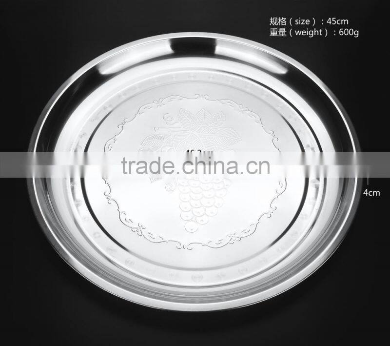 Wholesale new china tableware stainless steel steak plate