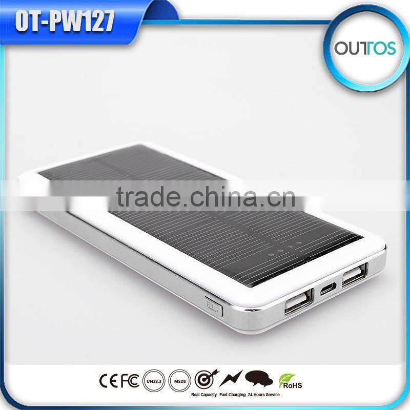 Hot Selling Product Power Bank Universal Rohs Battery Solar Charger with Dual USB