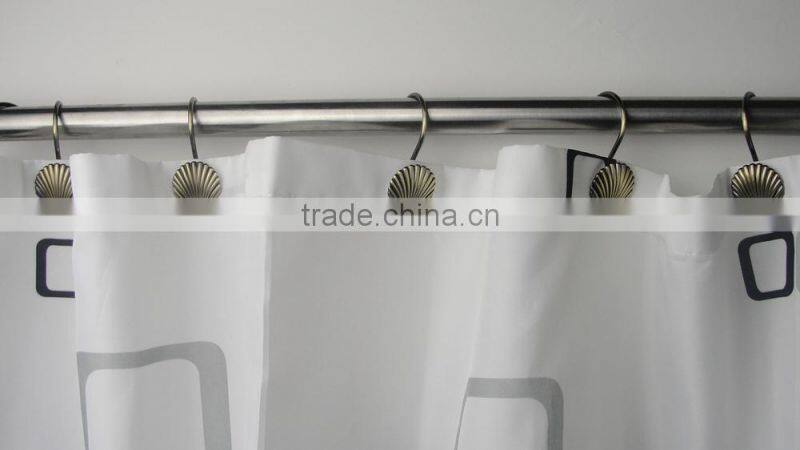 Zinc alloy shower curtain hooks/iron hook, good quality hook,curtain accessory