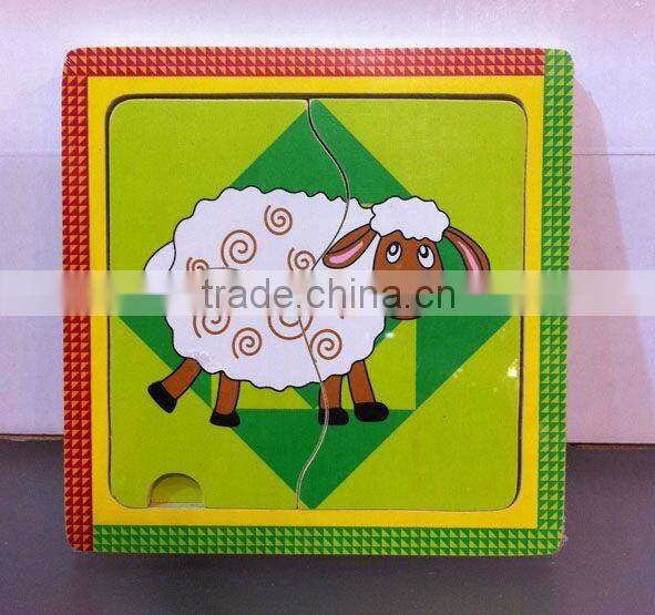hot selling wooden educational kids mini puzzle toys