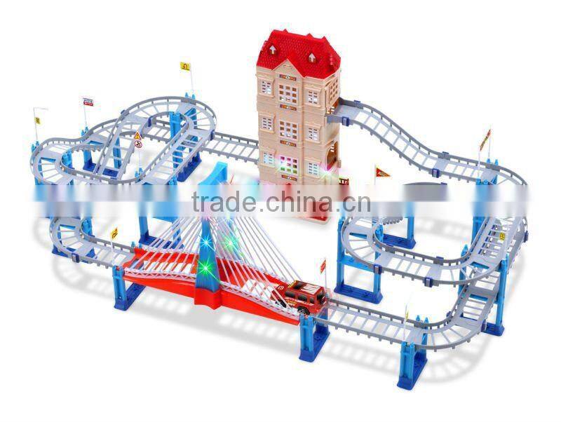 Beauty education track rail car toy track car set for sale,Rail car toy with light and music,electric toy train sets