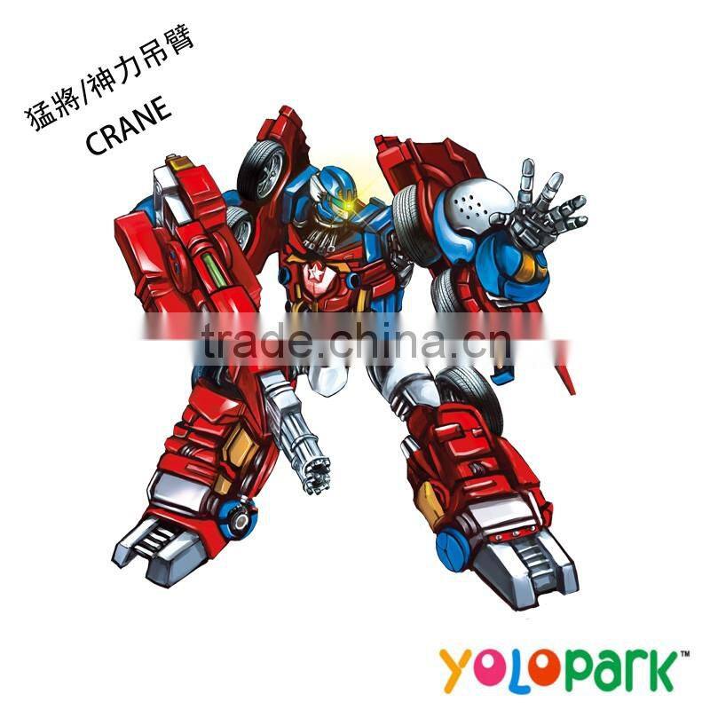 Metal Five In One Deformation Robot Excavator