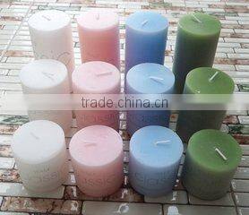 Cheap Colored and Scented Pillar Candles Wholesale/ Paraffin Wax pillar candle