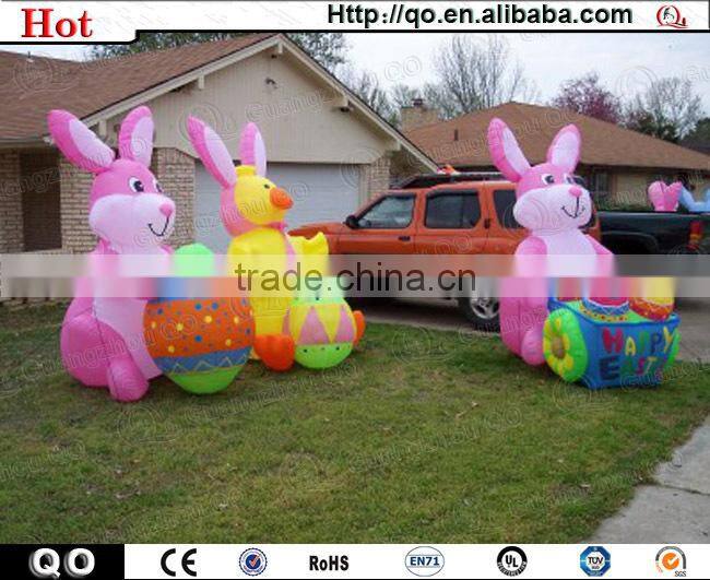 Promotion best design easter decoration inflatable rabbit