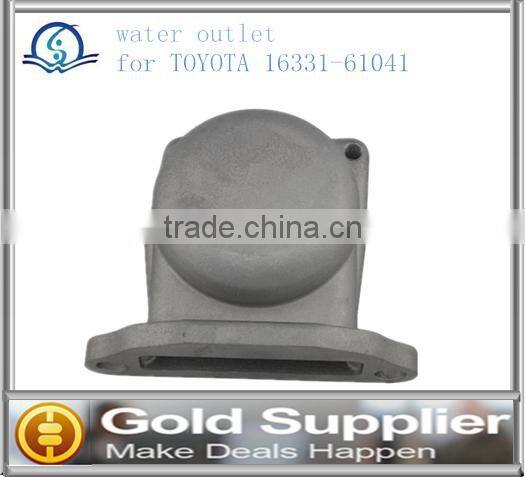 Brand New water outlet for TOYOTA 16331-61041 with high quality and competitive pice.