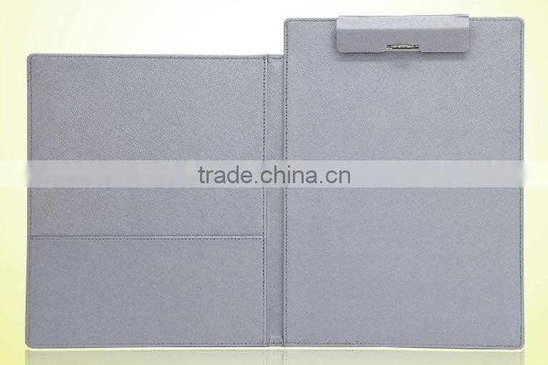 Office Use File Clip A4 Leather Writing Board for Contract