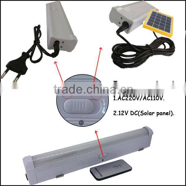 Indoor and outdoor use portable solar led tube light 4.4w