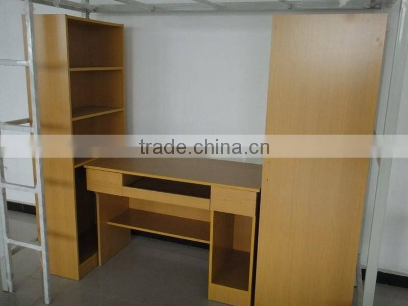 environment friendly college iron metal bunk bed with two ladders