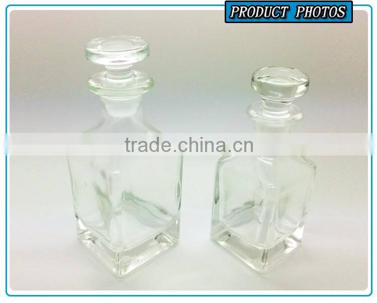 150ml square transparent glass display bottle for perfume