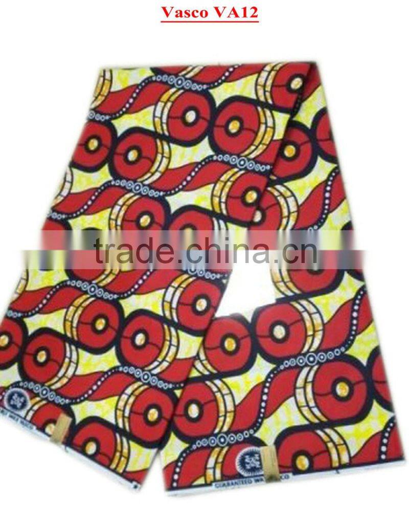 two pieces stone african wax cloth wine VA12