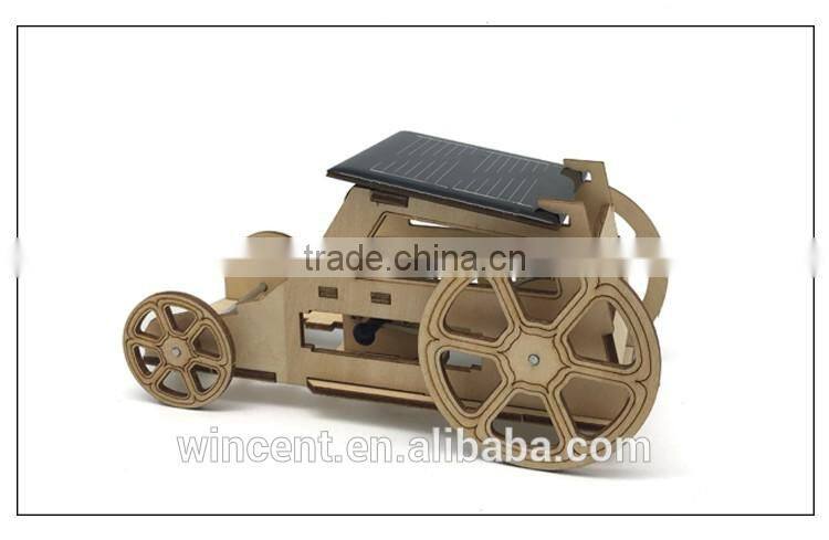 Solar Toys Wood 3D Car Puzzle Game For Kids