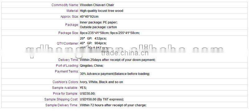 wholesale wedding chiavari chair