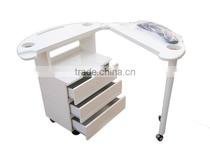 Very stable and durable salon furniture cheap manicure tables