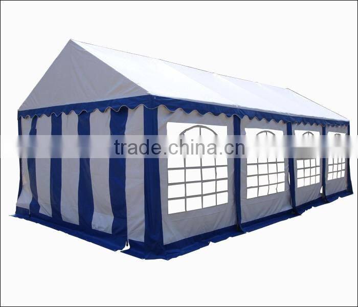 4x8m heavy duty white&blue PVC wedding tents with enhanced frame, pary tents, carports