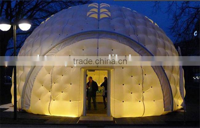 high quality inflatable tents export to Europe/semi-circular tent