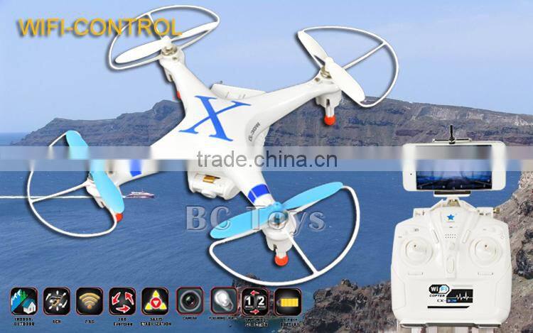 Newest remote control 2.4G CX-30 wifi drone fpv system with flying camera.
