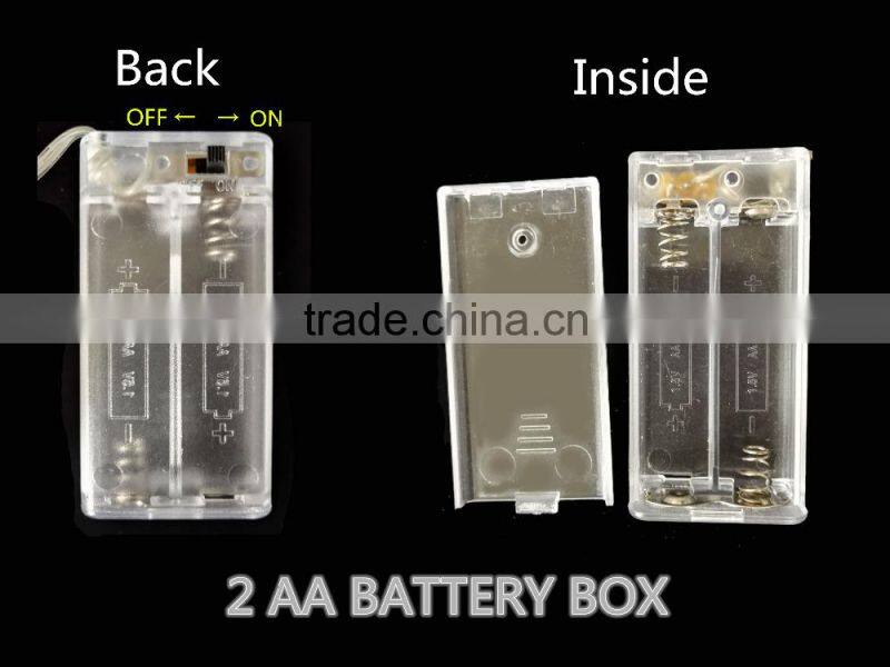 3V Christmas Holiday LED mini silver color copper wire fairy string lights battery power