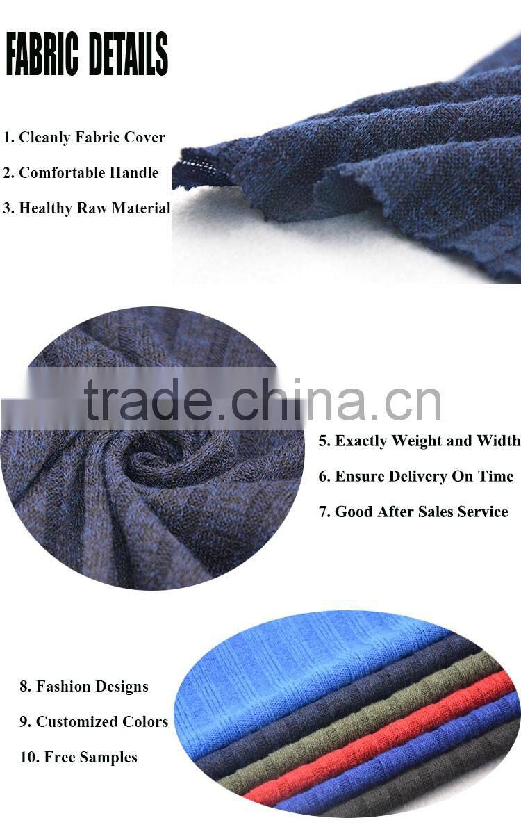 plus size women clothing stripe fabric cardigan sweater polyester spandex bare yarn