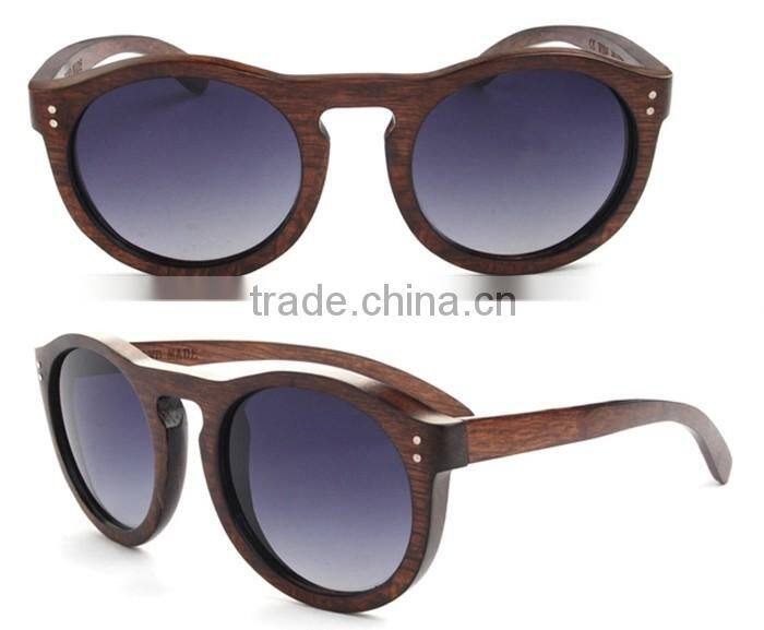 2016 colored glasses lenses wood polarized sunglasses