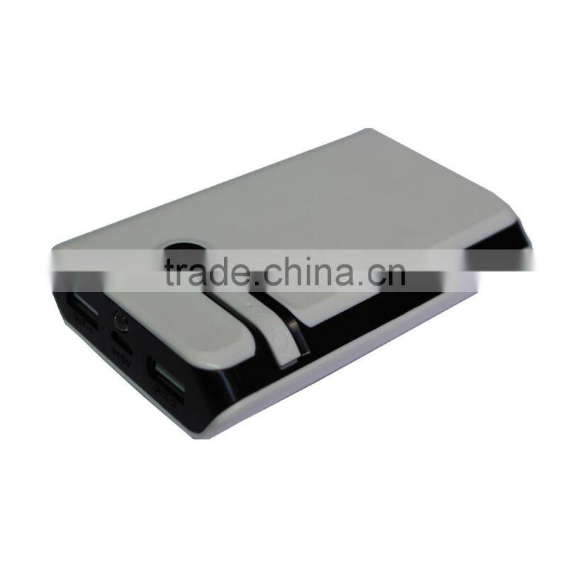 2015 innovative hot new product portable travel dual outports power bank 6000/6600/7800mah CE/FCC/Rohs battery