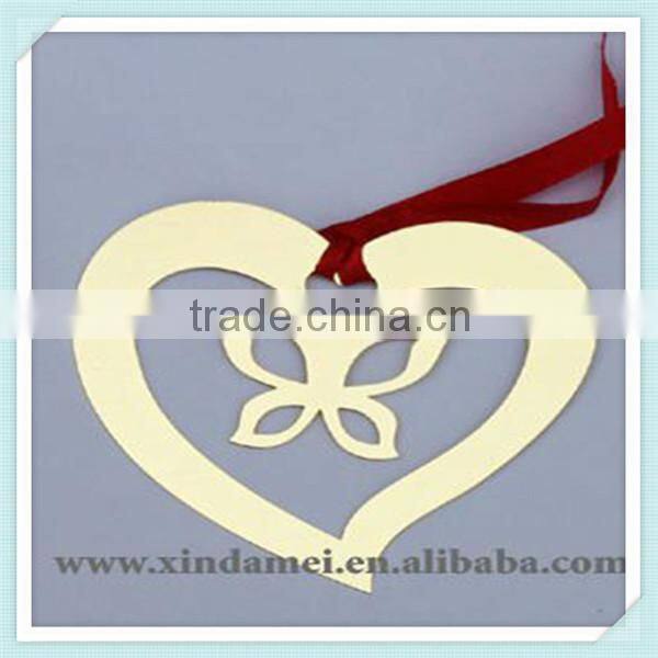 four leaf clover custom etching brass bookmark (xdm-bk243)