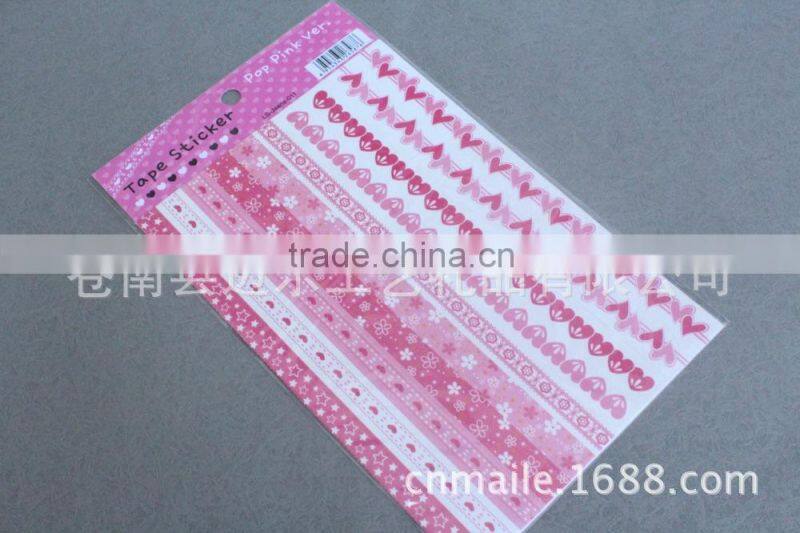 die cut diy decor cup lace pvc wall sticker