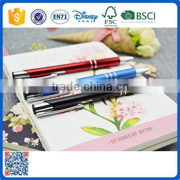 2016 New arrival promotional aluminum ball pen for student