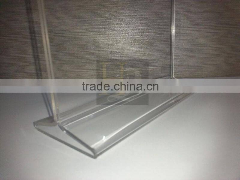 Popular acrylic material table menu display holder table tent holders