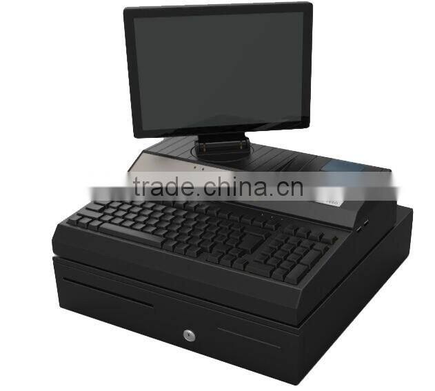built in receipt printer POS Machine/brand new keyboard POS System