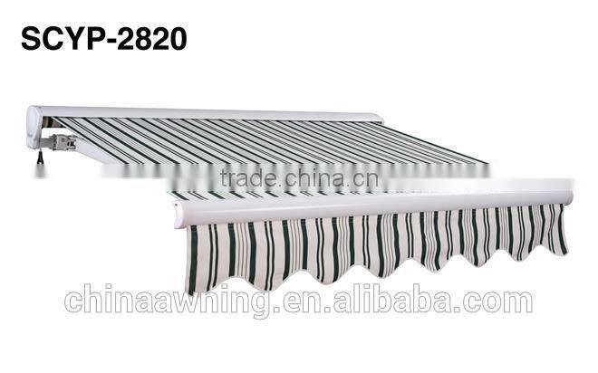 Hot product aluminium alloy awnings retractable patio awnings and canopies