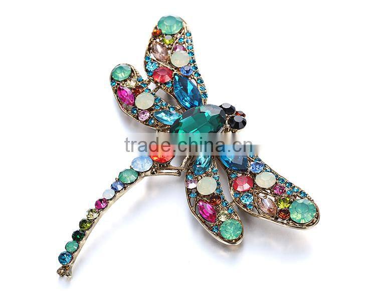 2016 Occident Jewelry Dragonfly Animal Brooch