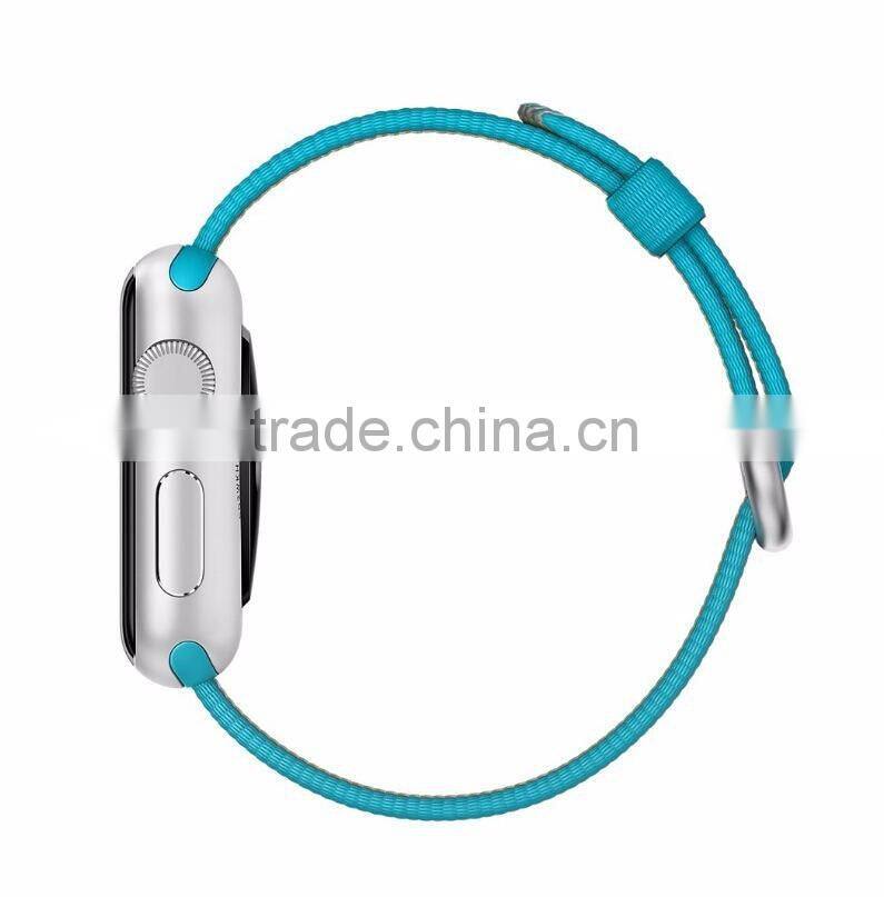 Original 1:1 38mm 42mm Nylon Watch Band with Steel Buckle For Apple Watch Woven Nylon Watch band with adapter