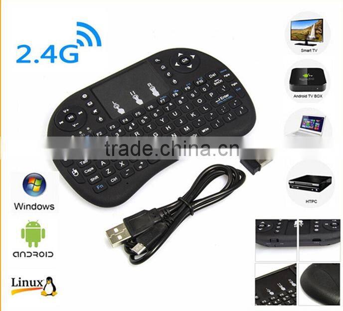 Mini Wireless Multimedia Keyboard 2.4G with Touchpad Handheld Keyboard for PC Android TV