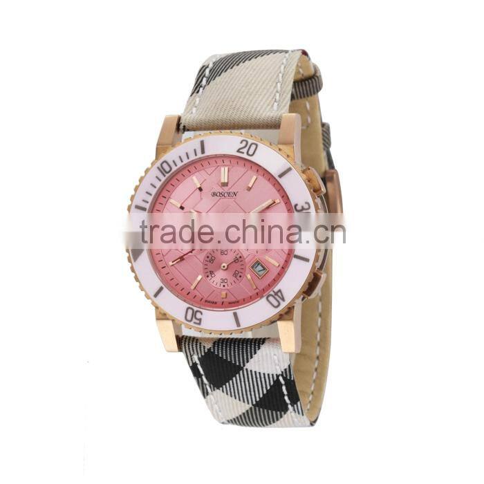 Modern Custom Fit Direct Factory Price Stainless Steel Back Geneva Quartz Watches